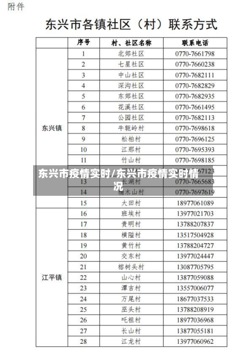 东兴市疫情实时/东兴市疫情实时情况