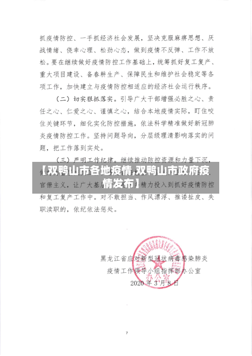 【双鸭山市各地疫情,双鸭山市政府疫情发布】