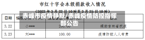 赤峰市疫情静默/赤峰疫情防控指挥部公告
