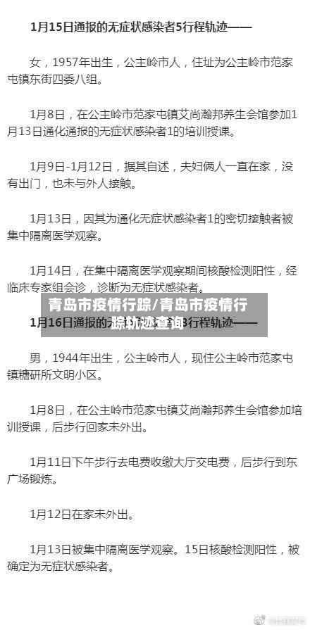 青岛市疫情行踪/青岛市疫情行踪轨迹查询-第3张图片