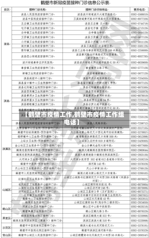 【鹤壁市疫情工作,鹤壁市疫情工作组电话】-第2张图片