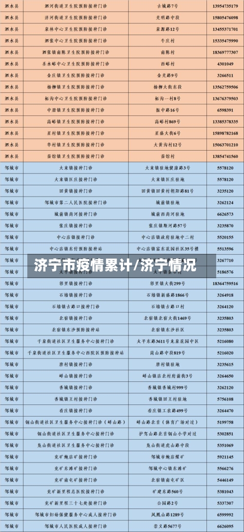 济宁市疫情累计/济宁情况