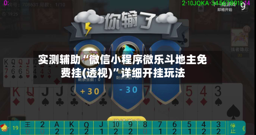 实测辅助“微信小程序微乐斗地主免费挂(透视)”详细开挂玩法-第3张图片