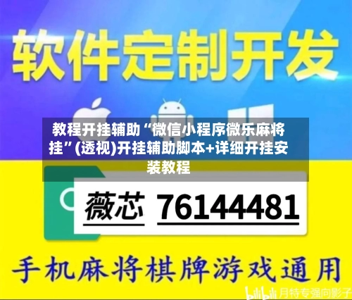 教程开挂辅助“微信小程序微乐麻将挂”(透视)开挂辅助脚本+详细开挂安装教程-第3张图片