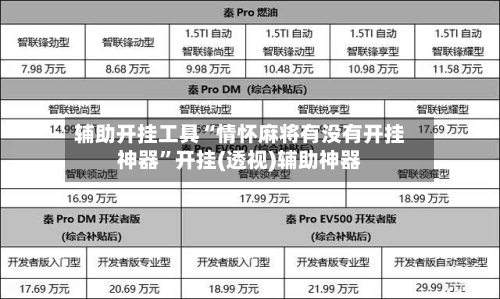 辅助开挂工具“情怀麻将有没有开挂神器”开挂(透视)辅助神器-第2张图片