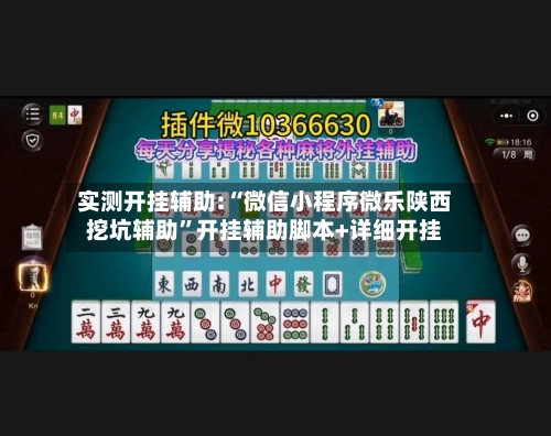 实测开挂辅助:“微信小程序微乐陕西挖坑辅助”开挂辅助脚本+详细开挂-第2张图片