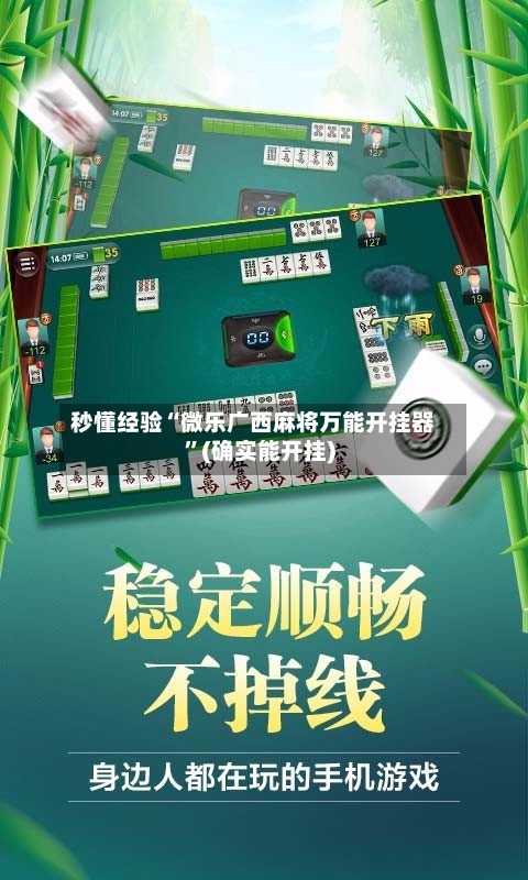 秒懂经验“微乐广西麻将万能开挂器”(确实能开挂)-第2张图片