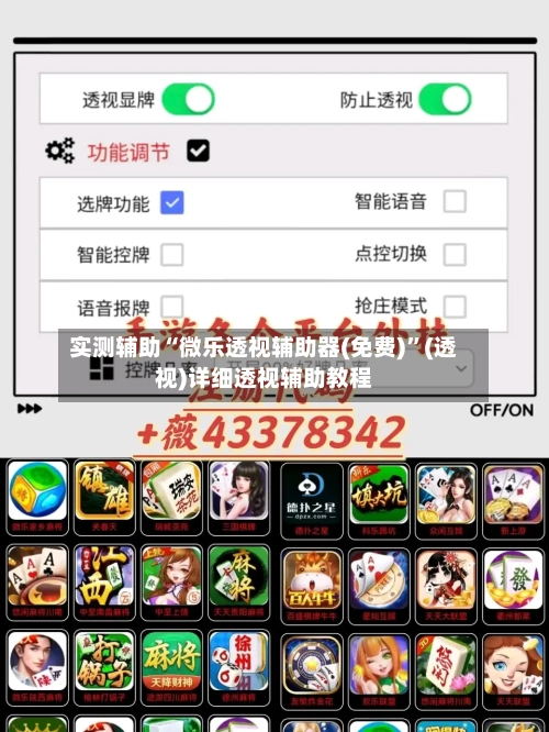 实测辅助“微乐透视辅助器(免费)”(透视)详细透视辅助教程-第2张图片