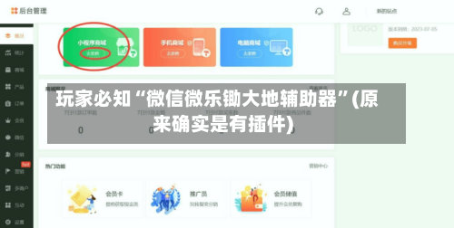 玩家必知“微信微乐锄大地辅助器”(原来确实是有插件)-第2张图片