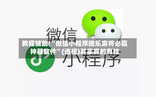 教程辅助!“微信小程序微乐麻将必赢神器软件	”(透视)其实真的有挂-第3张图片