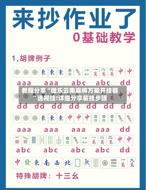 教程分享“微乐云南麻将万能开挂器”透视挂!详细分享装挂步骤-第3张图片