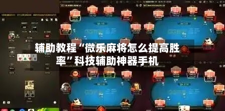 辅助教程“微乐麻将怎么提高胜率	”科技辅助神器手机-第2张图片