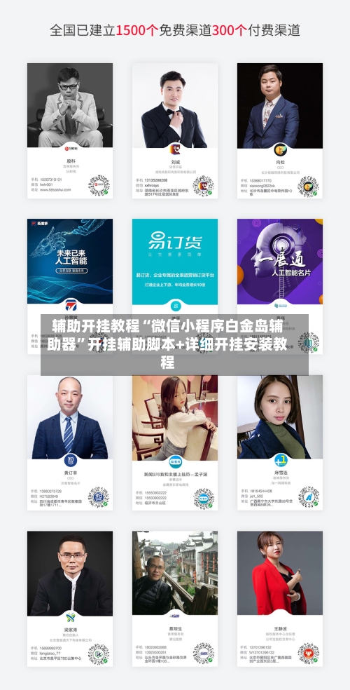 辅助开挂教程“微信小程序白金岛辅助器”开挂辅助脚本+详细开挂安装教程-第2张图片