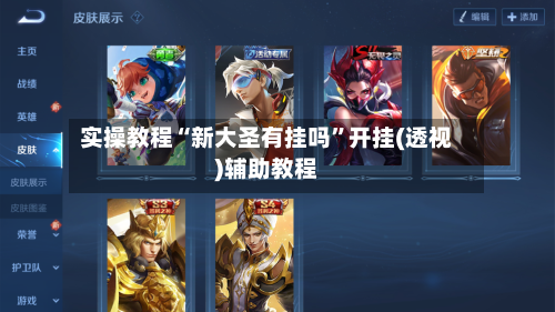 实操教程“新大圣有挂吗”开挂(透视)辅助教程-第2张图片