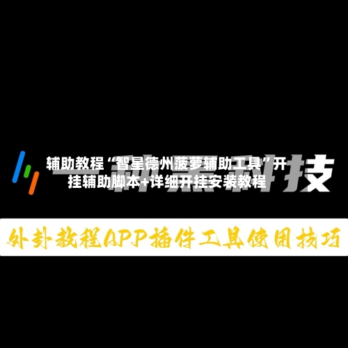 辅助教程“智星德州菠萝辅助工具”开挂辅助脚本+详细开挂安装教程