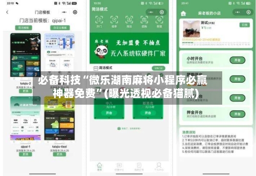 必备科技“微乐湖南麻将小程序必赢神器免费”(曝光透视必备猫腻)-第3张图片