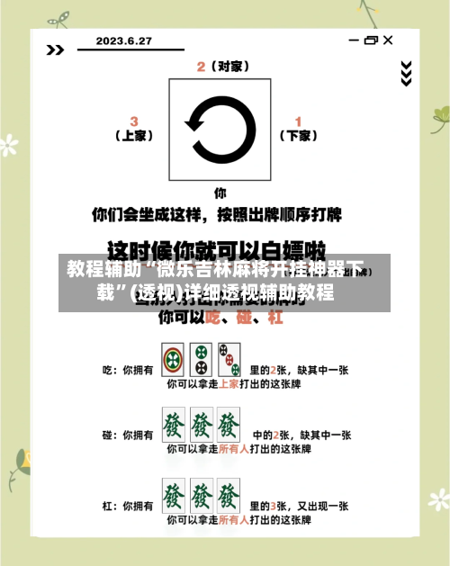 教程辅助“微乐吉林麻将开挂神器下载	”(透视)详细透视辅助教程-第2张图片