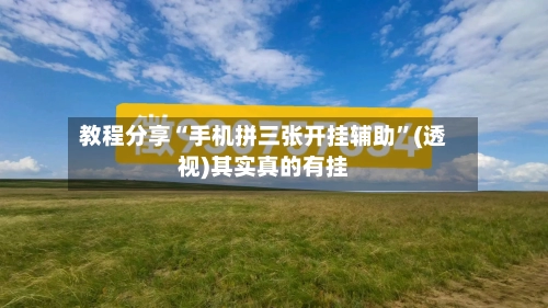 教程分享“手机拼三张开挂辅助”(透视)其实真的有挂-第3张图片