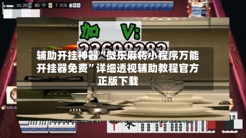 辅助开挂神器“微乐麻将小程序万能开挂器免费	”详细透视辅助教程官方正版下载-第2张图片