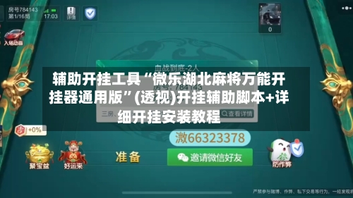 辅助开挂工具“微乐湖北麻将万能开挂器通用版”(透视)开挂辅助脚本+详细开挂安装教程-第2张图片
