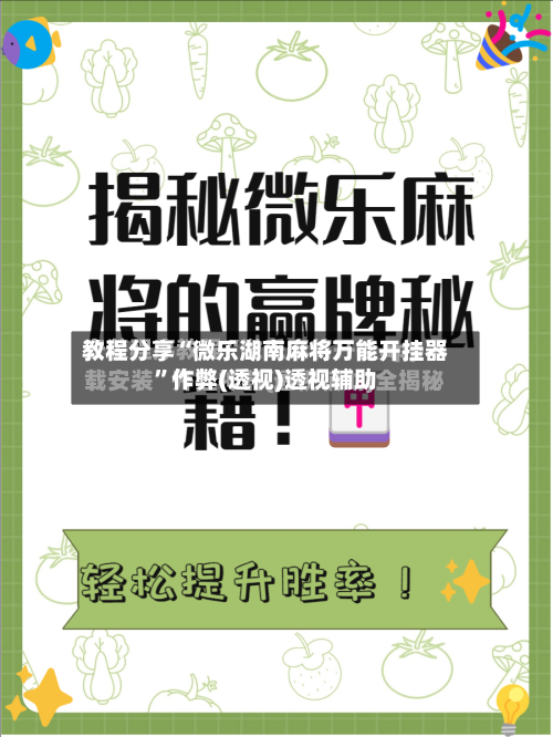 教程分享“微乐湖南麻将万能开挂器”作弊(透视)透视辅助