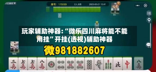 玩家辅助神器:“微乐四川麻将能不能用挂”开挂(透视)辅助神器-第2张图片