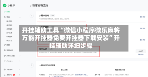 开挂辅助工具“微信小程序微乐麻将万能开挂器免费开挂器下载安装	”开挂辅助详细步骤-第3张图片