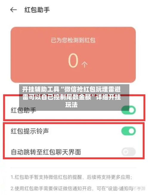 开挂辅助工具“微信抢红包玩埋雷避雷可以自已控制尾数金额	”详细开挂玩法-第2张图片