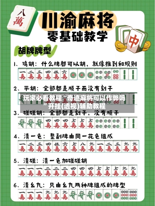 玩家必看教程“奇迹麻将可以作弊吗”开挂(透视)辅助教程-第2张图片