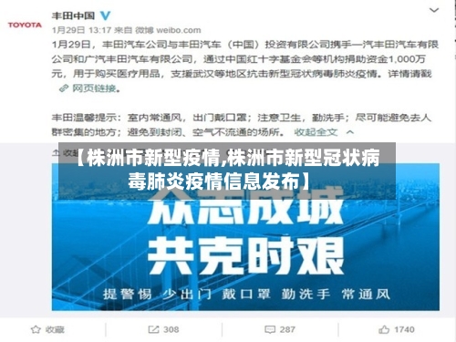【株洲市新型疫情,株洲市新型冠状病毒肺炎疫情信息发布】-第2张图片