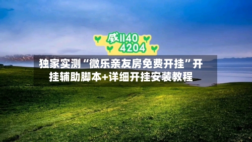 独家实测“微乐亲友房免费开挂”开挂辅助脚本+详细开挂安装教程-第3张图片