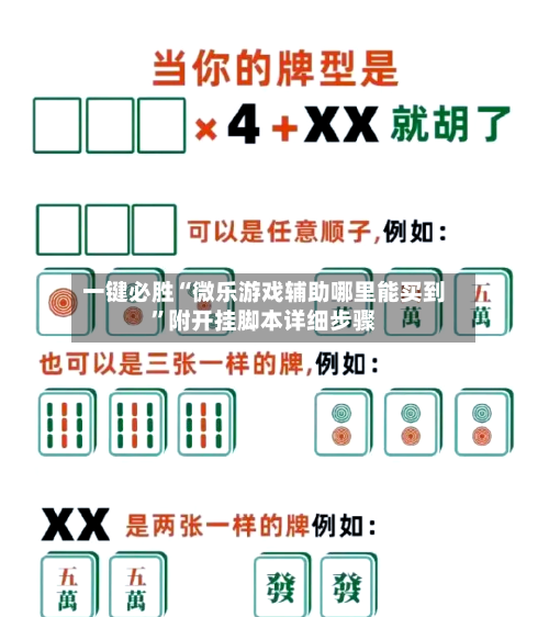 一键必胜“微乐游戏辅助哪里能买到”附开挂脚本详细步骤-第2张图片