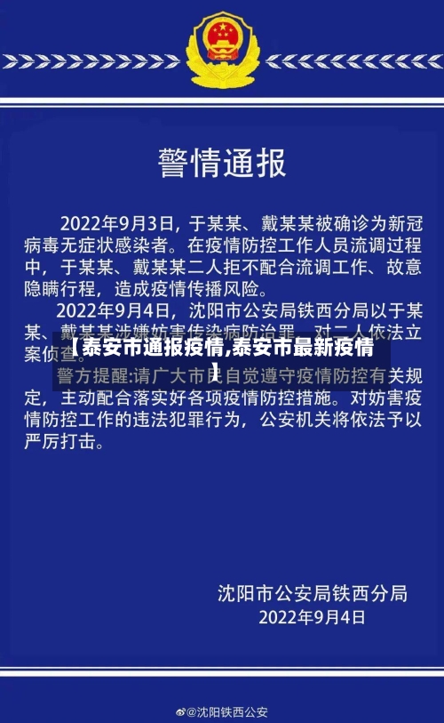 【泰安市通报疫情,泰安市最新疫情】-第2张图片