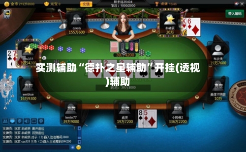 实测辅助“德扑之星辅助”开挂(透视)辅助