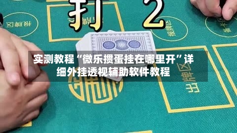 实测教程“微乐掼蛋挂在哪里开”详细外挂透视辅助软件教程-第3张图片