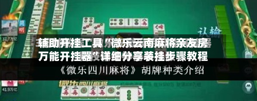 辅助开挂工具“微乐云南麻将亲友房万能开挂器”详细分享装挂步骤教程-第2张图片