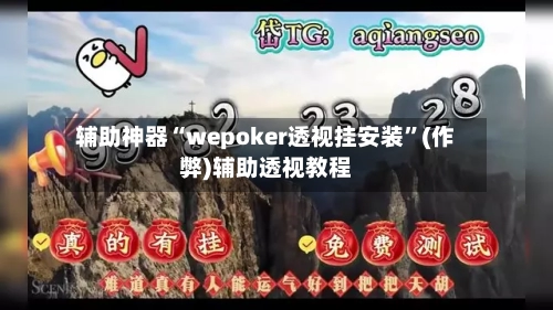 辅助神器“wepoker透视挂安装	”(作弊)辅助透视教程-第3张图片