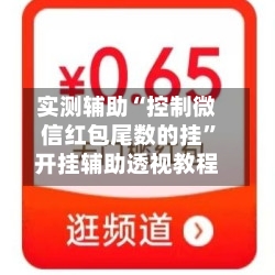 实测辅助“控制微信红包尾数的挂”开挂辅助透视教程-第3张图片