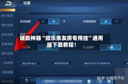 辅助神器“微乐亲友房专用挂”通用版下载教程！-第2张图片
