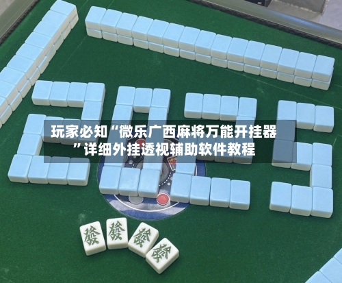 玩家必知“微乐广西麻将万能开挂器	”详细外挂透视辅助软件教程-第3张图片