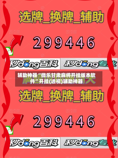 辅助神器“微乐甘肃麻将开挂版本软件	”开挂(透视)辅助神器-第3张图片