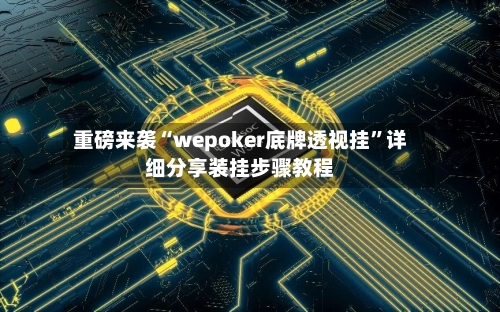 重磅来袭“wepoker底牌透视挂”详细分享装挂步骤教程-第3张图片