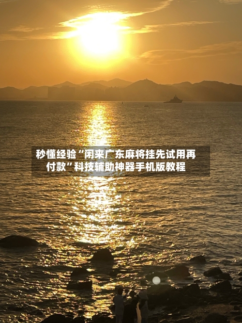 秒懂经验“闲来广东麻将挂先试用再付款	”科技辅助神器手机版教程-第2张图片