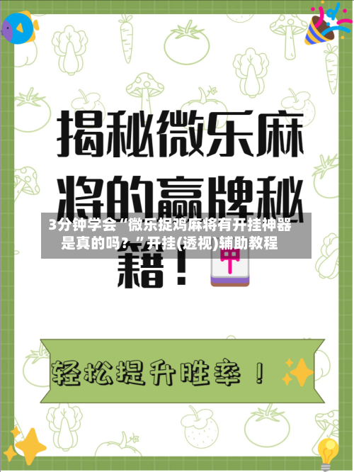 3分钟学会“微乐捉鸡麻将有开挂神器是真的吗？	”开挂(透视)辅助教程-第2张图片