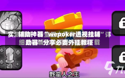 辅助神器“wepoker透视挂辅助器”分享必要外挂教程-第2张图片