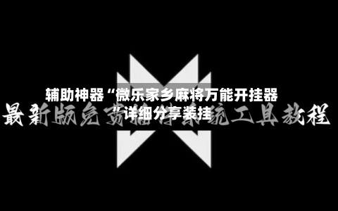 辅助神器“微乐家乡麻将万能开挂器	”详细分享装挂-第2张图片