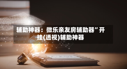 辅助神器：微乐亲友房辅助器	”开挂(透视)辅助神器-第2张图片