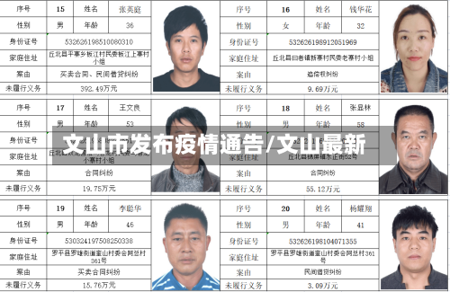 文山市发布疫情通告/文山最新-第2张图片