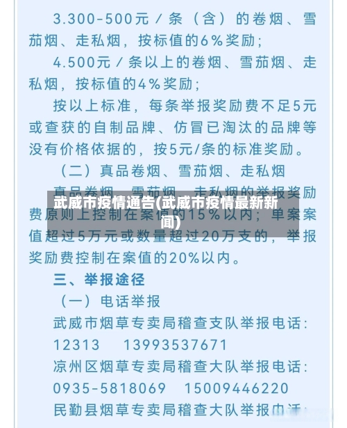武威市疫情通告(武威市疫情最新新闻)-第3张图片