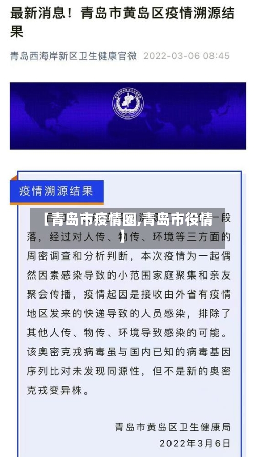 【青岛市疫情圈,青岛市役情】-第3张图片